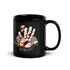 Pausa Taza negra brillante